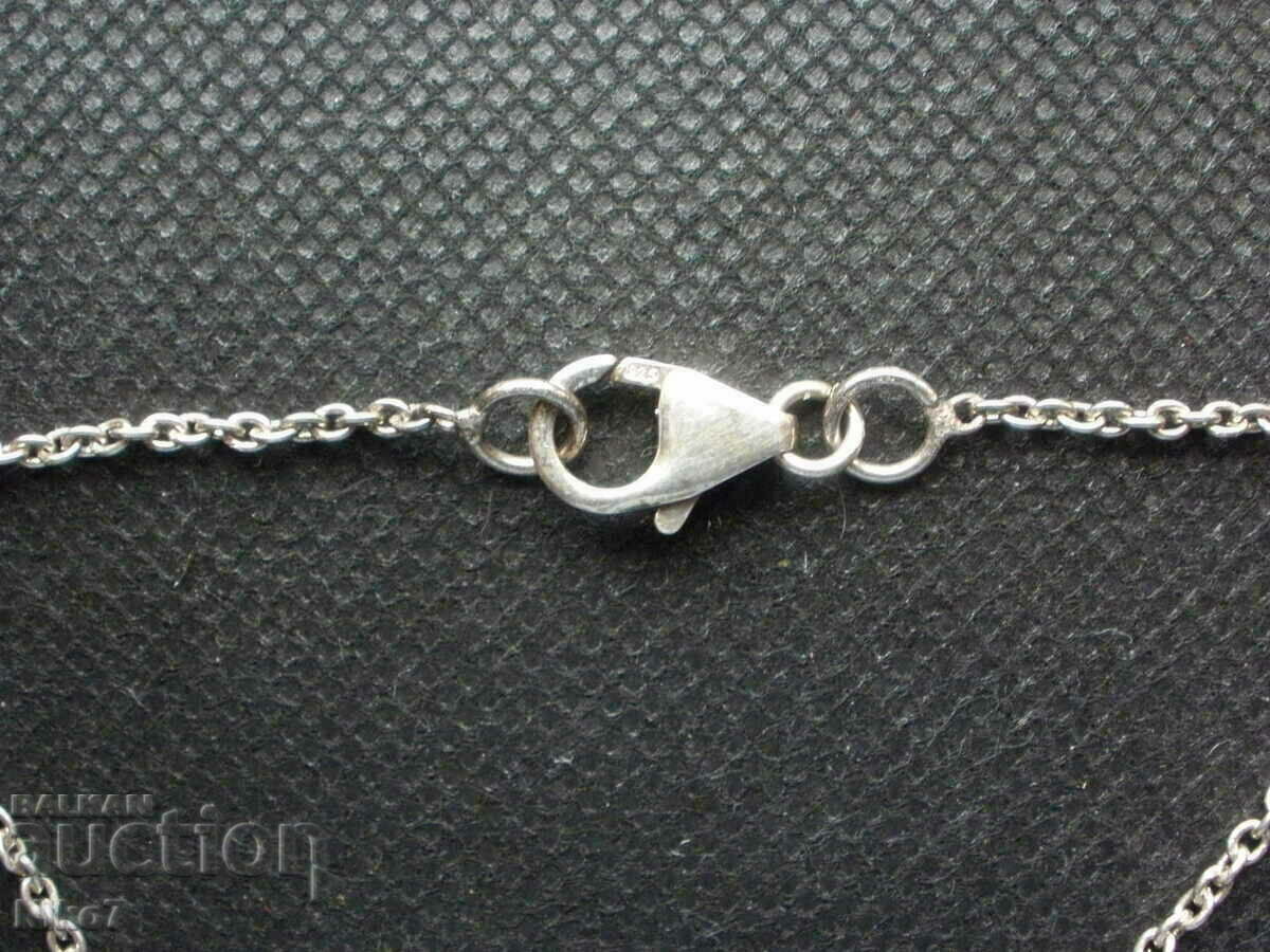 Silver women's necklace, necklace + moonstone. - 6 Silver women's necklace, necklace + moonstone. - 6