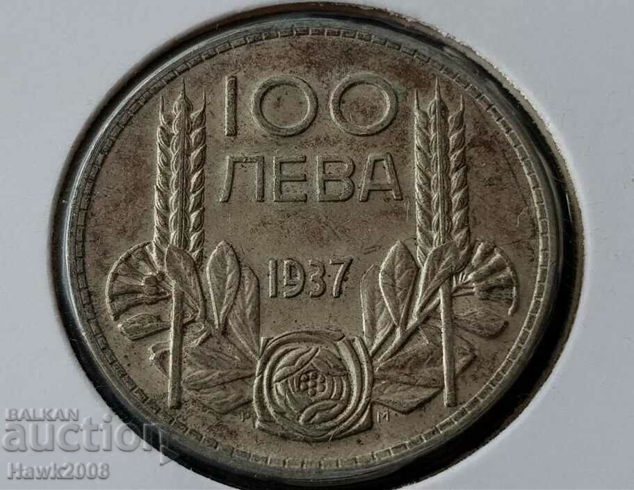 100 BGN 1937 Regatul Bulgariei Țarul Boris III #3