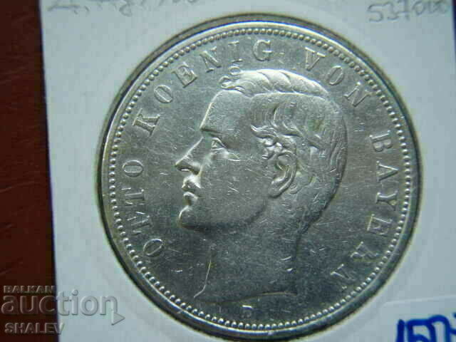 5 Mark 1908 D Bavaria (Germany) - XF/AU - 5