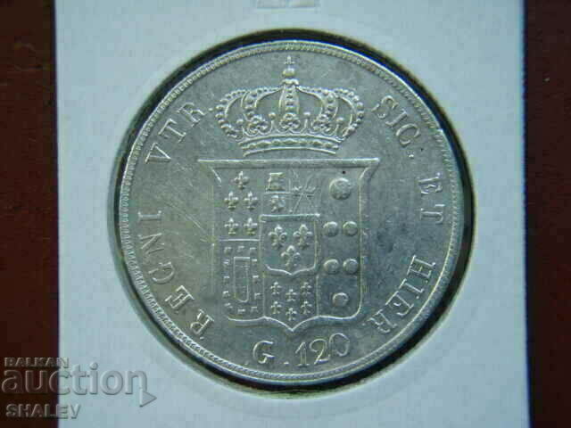 Auction 120 Grana 1854 Italian States / Naples & Sicily - XF/AU Auction 120 Grana 1854 Italian States / Naples & Sicily - XF/AU