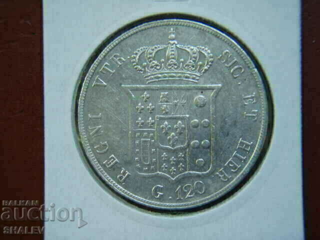 Delivery of 120 Grana 1854 Italian States / Naples & Sicily - XF/AU Delivery of 120 Grana 1854 Italian States / Naples & Sicily - XF/AU