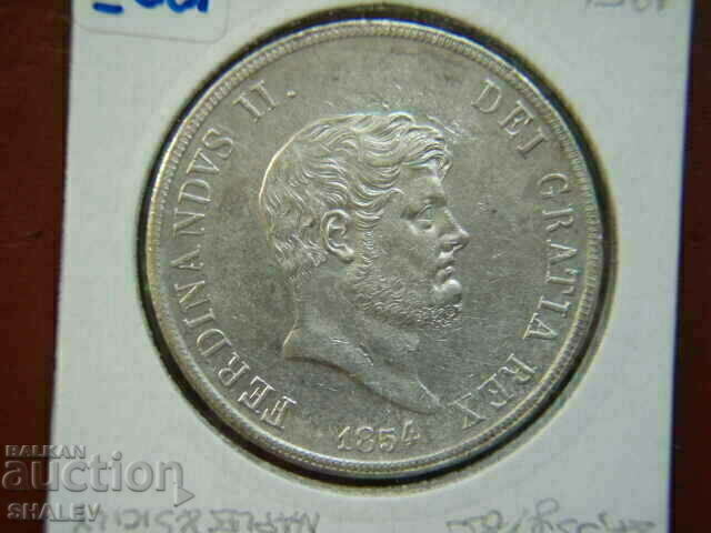 120 Grana 1854 Italian States / Naples & Sicily - XF/AU - 5 120 Grana 1854 Italian States / Naples & Sicily - XF/AU - 5