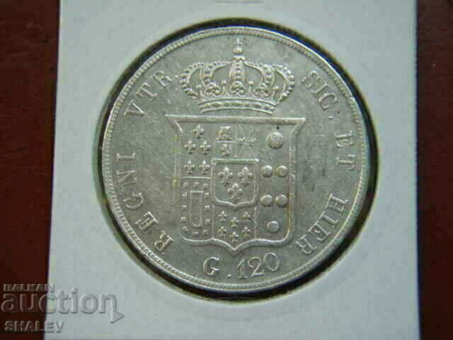 120 Grana 1854 Italian States / Naples & Sicily - XF/AU