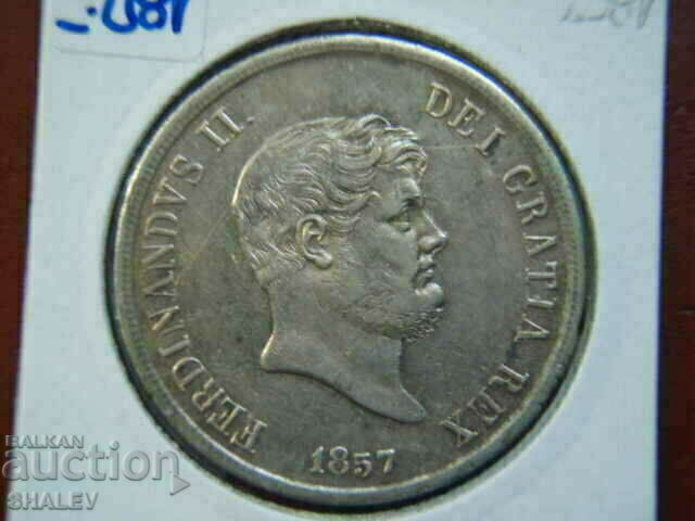 120 Grana 1857 Italian States / Naples & Sicily - XF/AU - 5