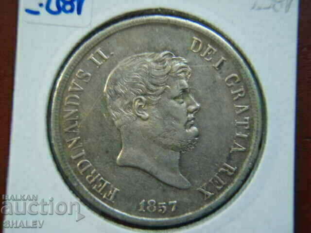 120 Grana 1857 Italian States / Naples & Sicily - XF/AU - 5