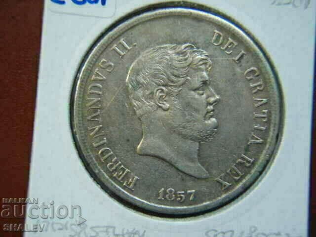 120 Grana 1857 Italian States / Naples & Sicily - XF/AU - 6