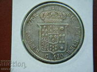 120 Grana 1857 Italian States / Naples & Sicily - XF/AU