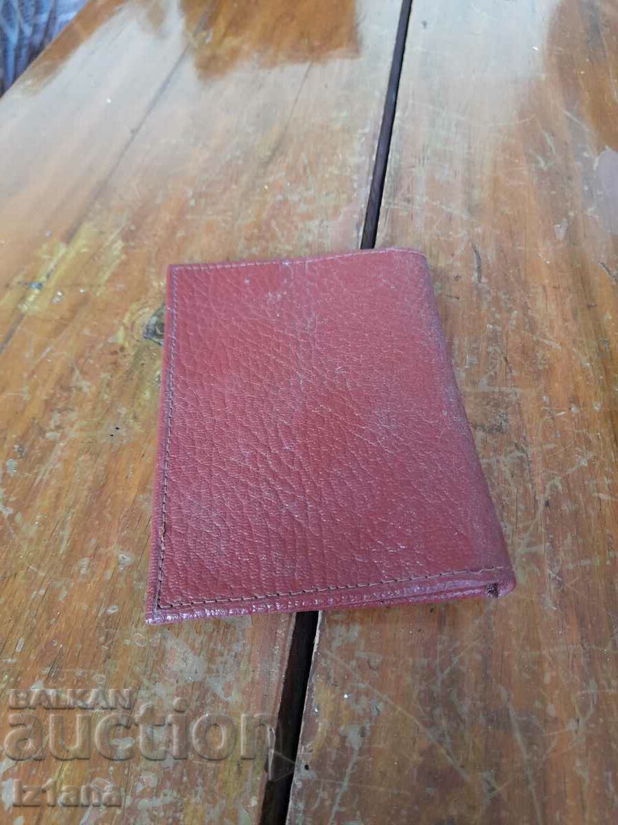 Auction Old leather wallet, purse Auction Old leather wallet, purse