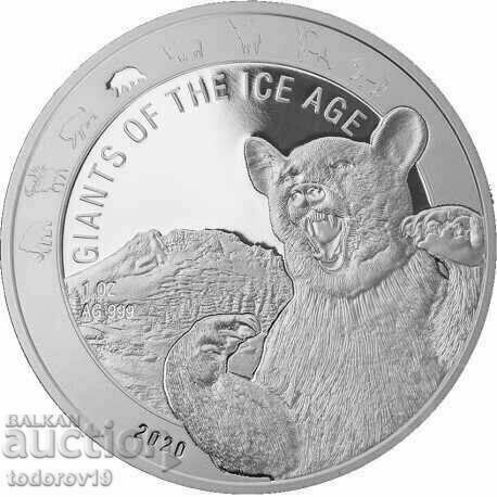 1 oz Silver Giants Ice Age-Bear 2021