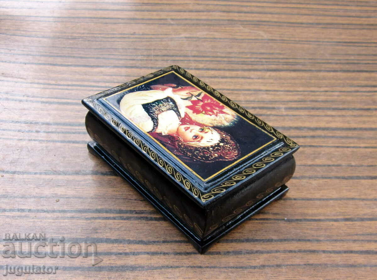 vintage Russian Soviet wooden box jewelry box with price 25.00 BGN | € 12.78 vintage Russian Soviet wooden box jewelry box with price 25.00 BGN | € 12.78