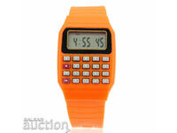 New calculator watches for children and students school orange
