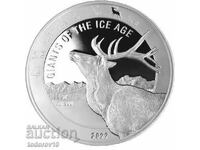 1 oz Silver Giants Ice Age-Reindeer 2022