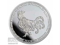 Silver 1 oz Celtic Animals - Rooster 2022 Republic of CHAD