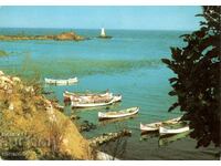 Old postcard - Ahtopol, Fisherman's Quay