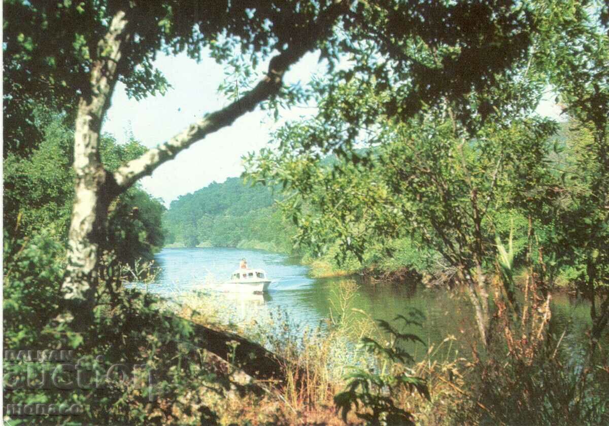Carte poștală veche - râul Ropotamo, Vedere