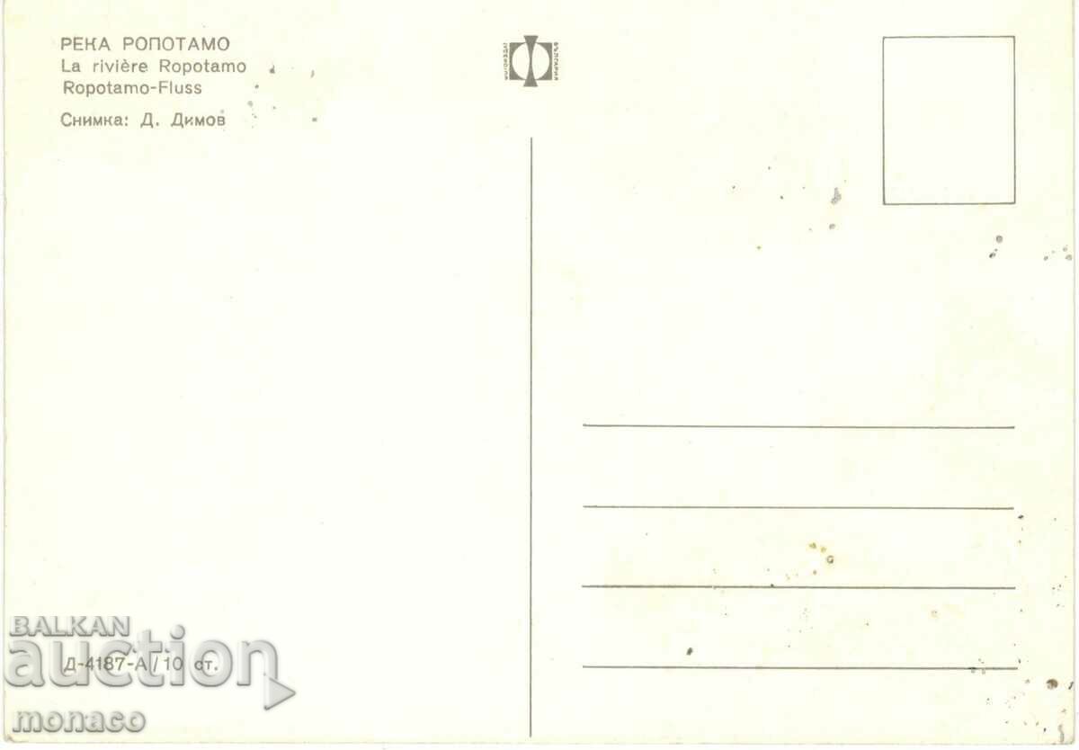 Old postcard - Ropotamo river, Floating bar with price 0.80 BGN | € 0.41 Old postcard - Ropotamo river, Floating bar with price 0.80 BGN | € 0.41