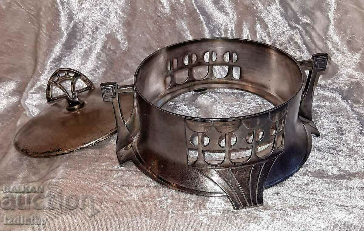 Bol de zahăr german WMF stil AR-DECO începutul secolului XX - 6 Bol de zahăr german WMF stil AR-DECO începutul secolului XX - 6