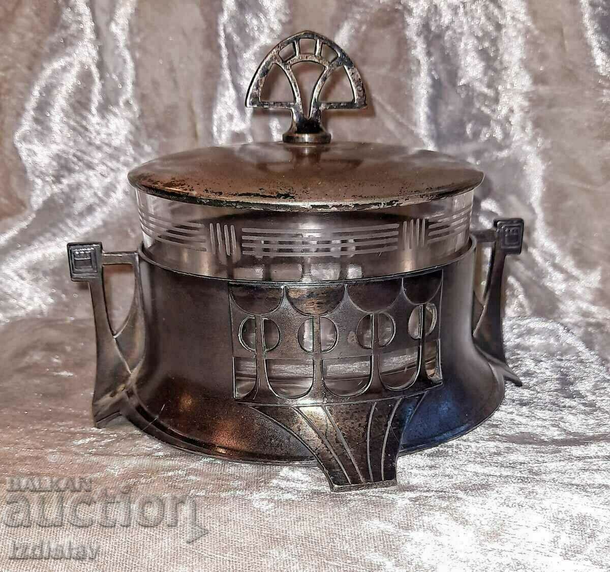 German sugar bowl WMF AR-DECO style early 20th century
