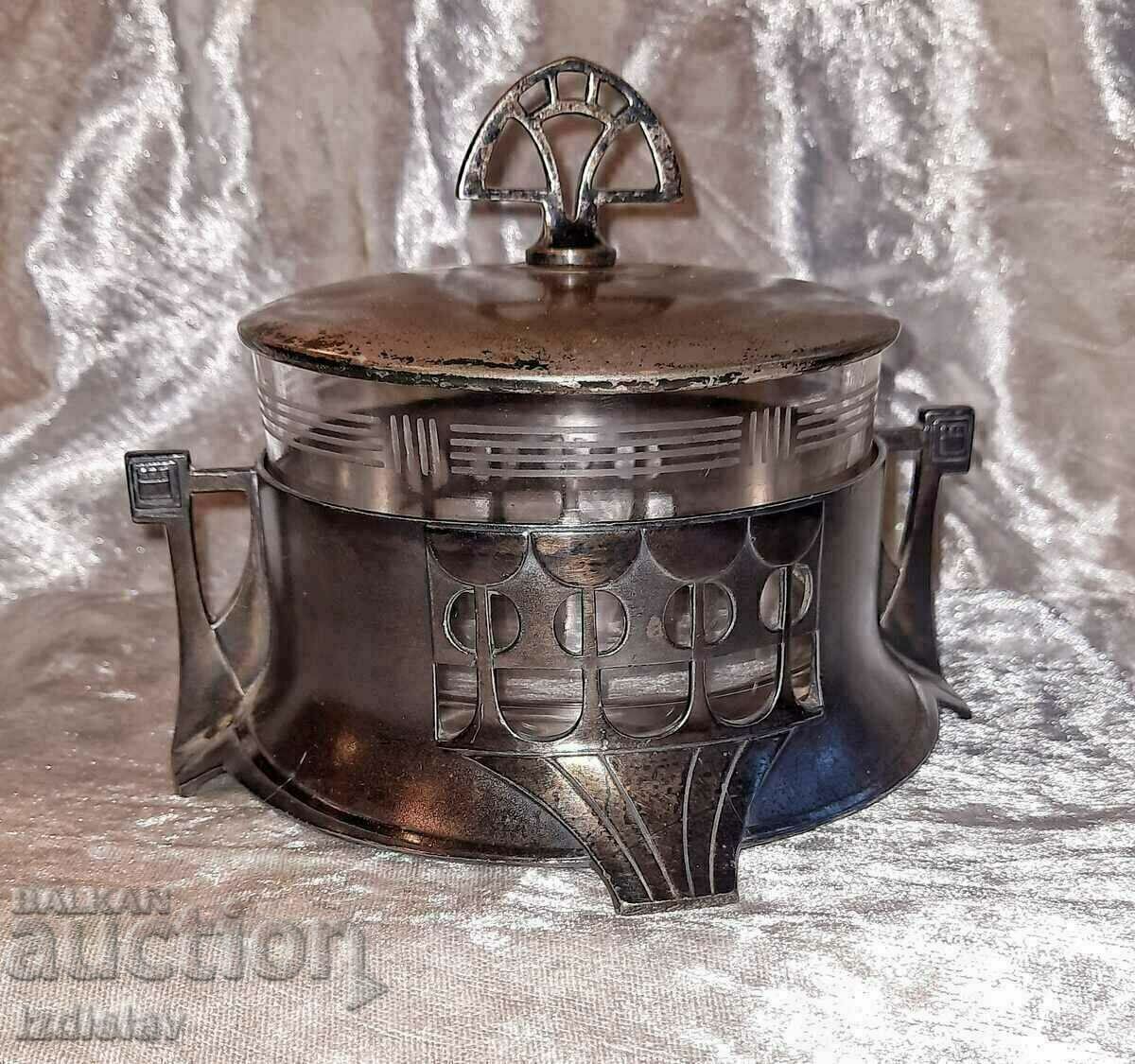 Bol de zahăr german WMF stil AR-DECO începutul secolului XX