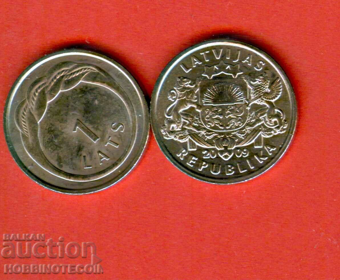 LATVIA LATVIA 1 Lat - issue issue 2009 NEW UNC LATVIA LATVIA 1 Lat - issue issue 2009 NEW UNC