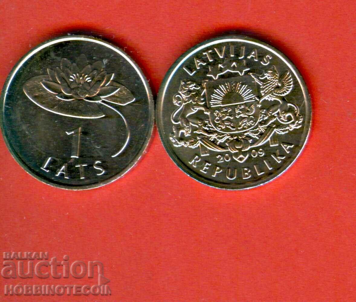 LATVIA LATVIA 1 Lat FLOWER - issue issue 2009 NEW UNC LATVIA LATVIA 1 Lat FLOWER - issue issue 2009 NEW UNC