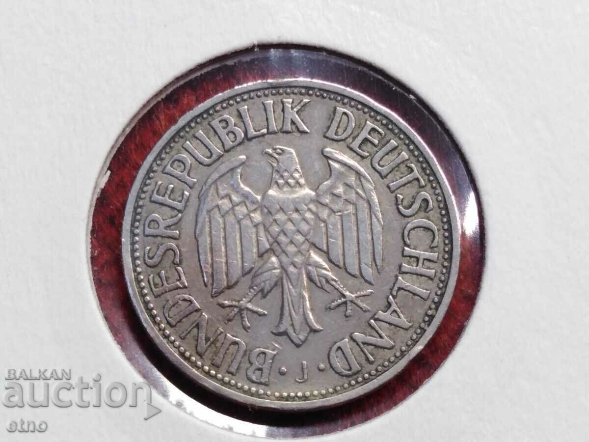 1 DEUTSCHE MARK 1956 J, 1 German mark with price 10.00 BGN | € 5.11 1 DEUTSCHE MARK 1956 J, 1 German mark with price 10.00 BGN | € 5.11