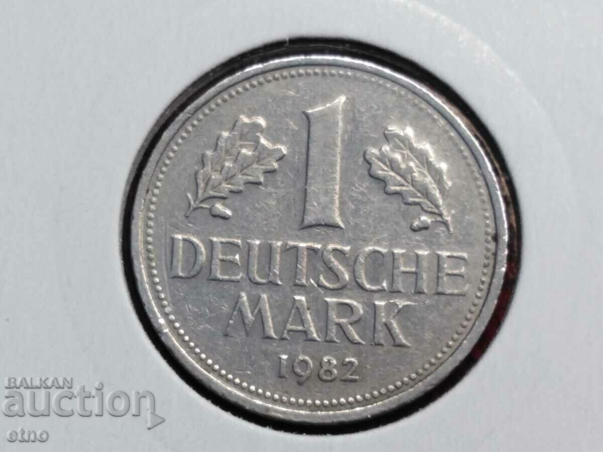 1 DEUTSCHE MARK 1982 G, 1 γερμανικό μάρκο