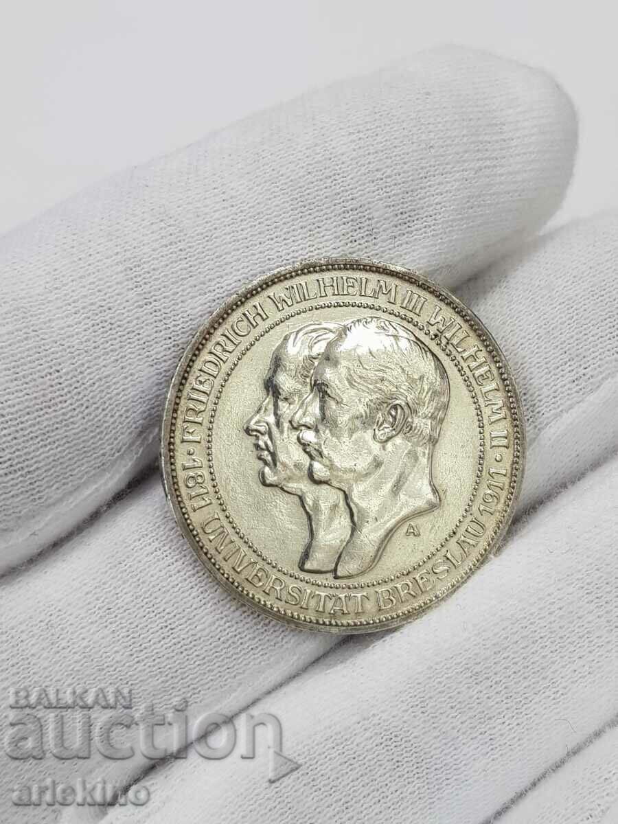 Collectible German 3 Mark 1911 Jubilee Coin - 6 Collectible German 3 Mark 1911 Jubilee Coin - 6