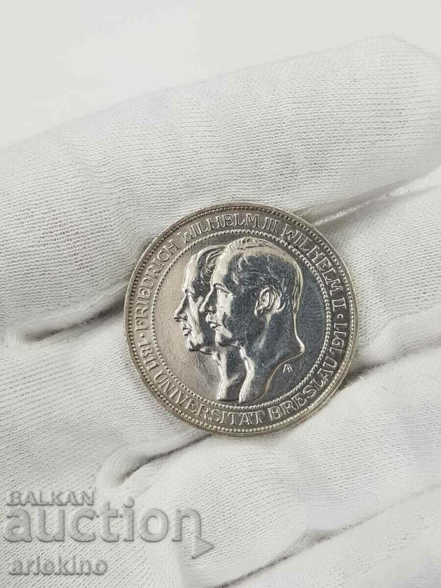 Collectible German 3 Mark 1911 Jubilee Coin - 7 Collectible German 3 Mark 1911 Jubilee Coin - 7