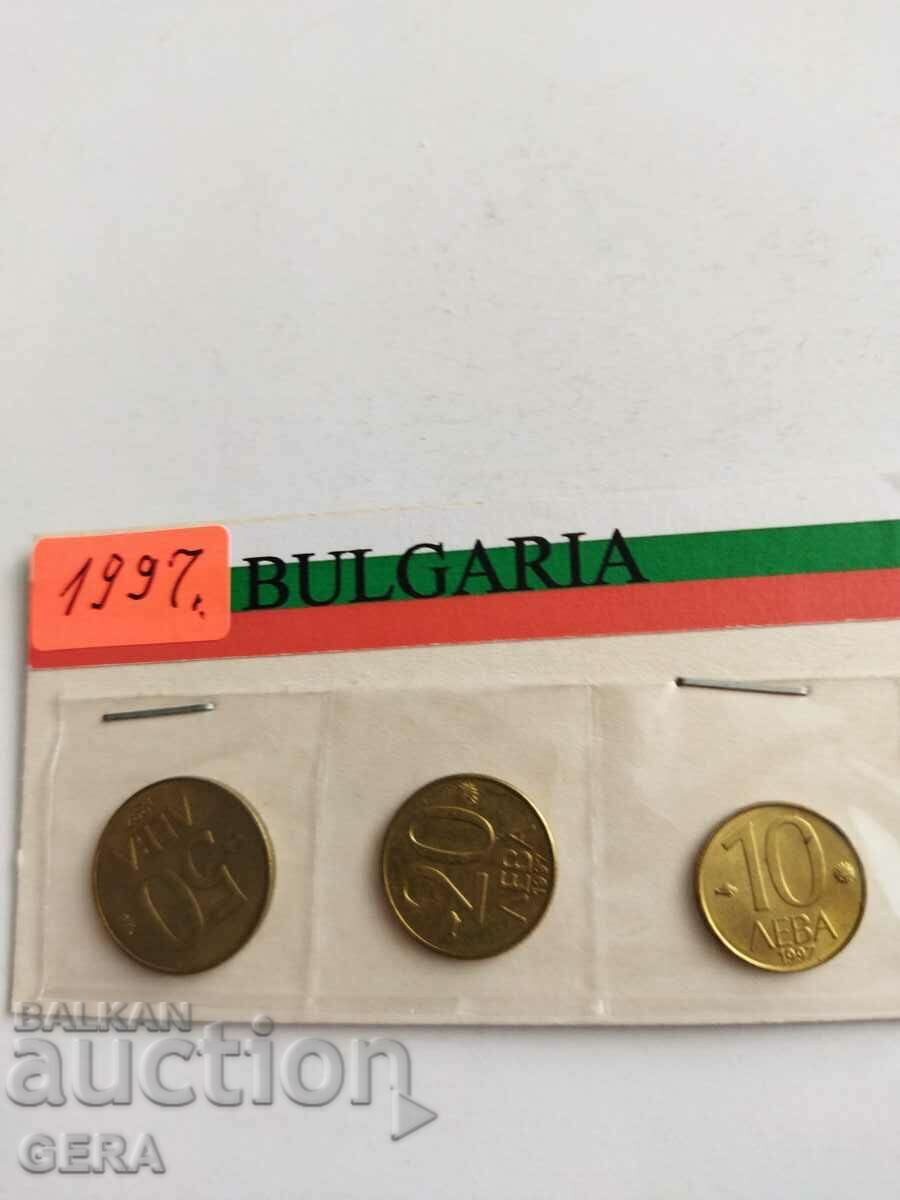 coins 10, 20 and 50 BGN 1997