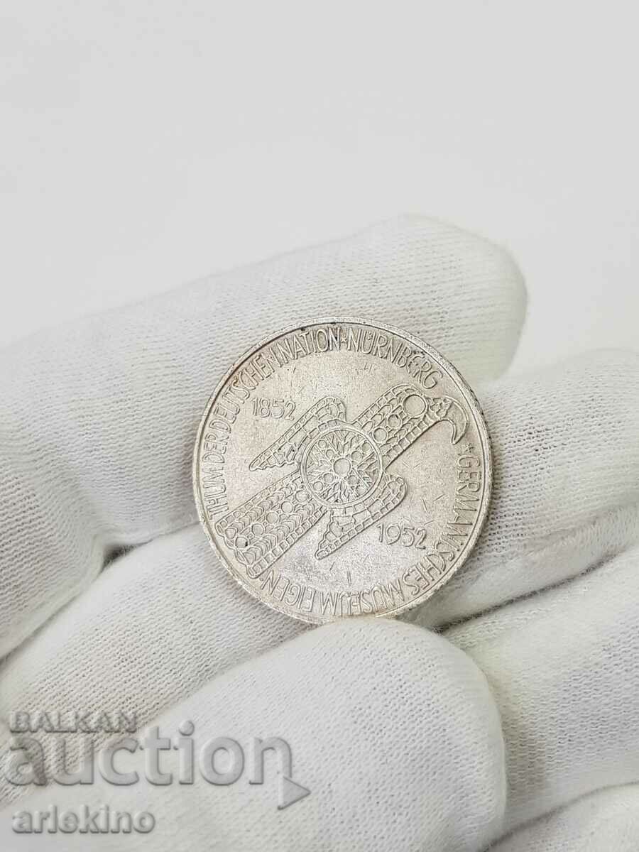 Very Rare German 5 Mark 1852-1952 D Jubilee Coin with price 350.00 BGN | € 178.95 Very Rare German 5 Mark 1852-1952 D Jubilee Coin with price 350.00 BGN | € 178.95