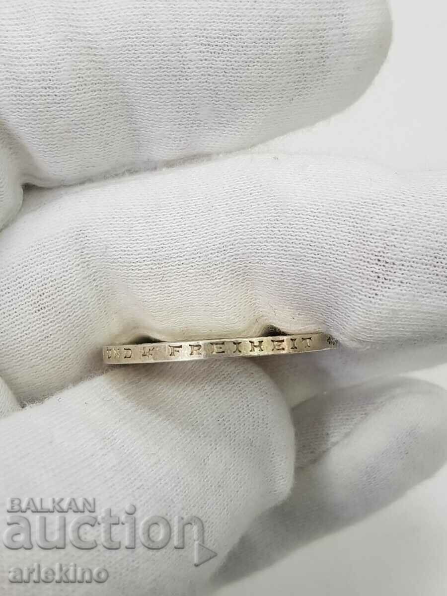 Monedă germană de 5 mărci 1852-1952 D Jubilee foarte rar - 5 Monedă germană de 5 mărci 1852-1952 D Jubilee foarte rar - 5