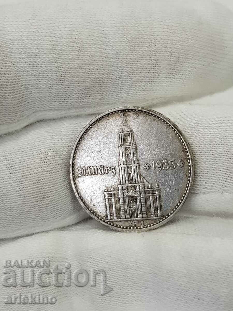 Auction  Rare German coin 2 marks 1934