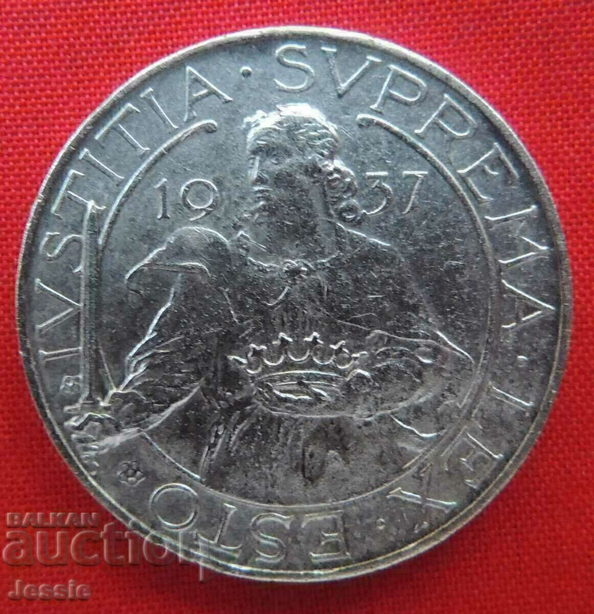 10 Lire 1937 San Marino cu preț € 32.60 | 63.76 BGN 10 Lire 1937 San Marino cu preț € 32.60 | 63.76 BGN