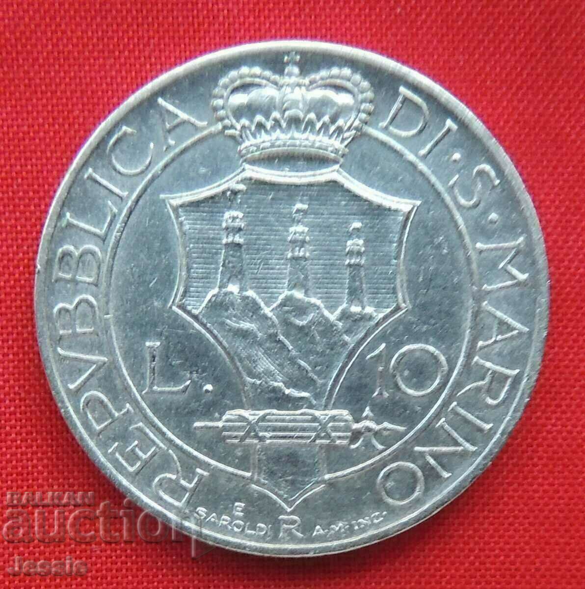 10 Lira 1937 San Marino