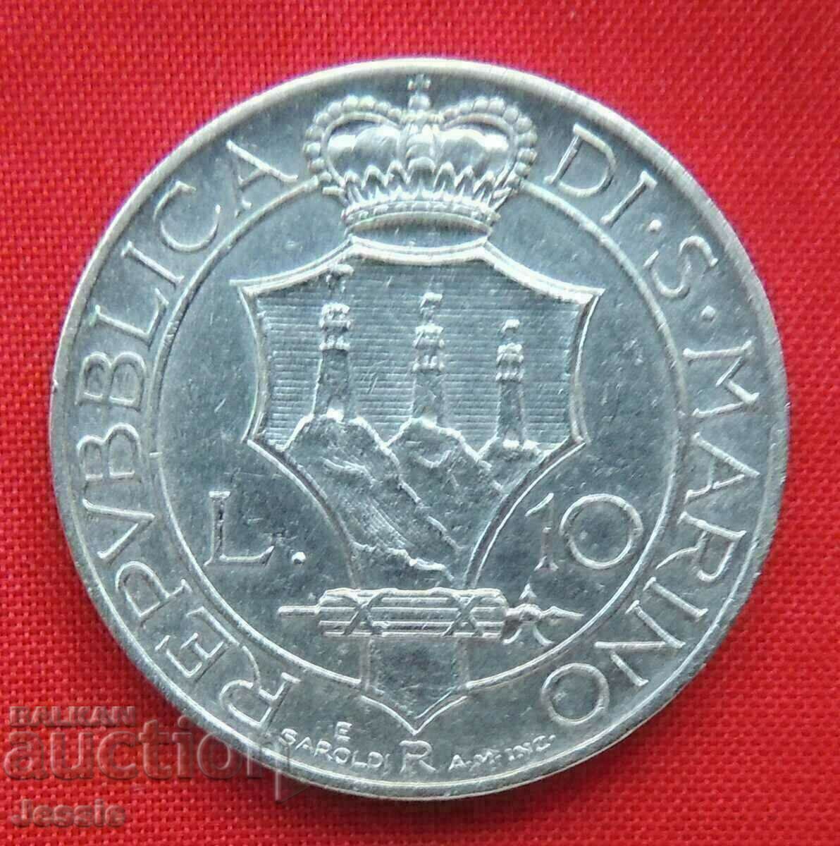 10 Lire 1937 San Marino 10 Lire 1937 San Marino