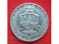 10 Lira 1937 San Marino