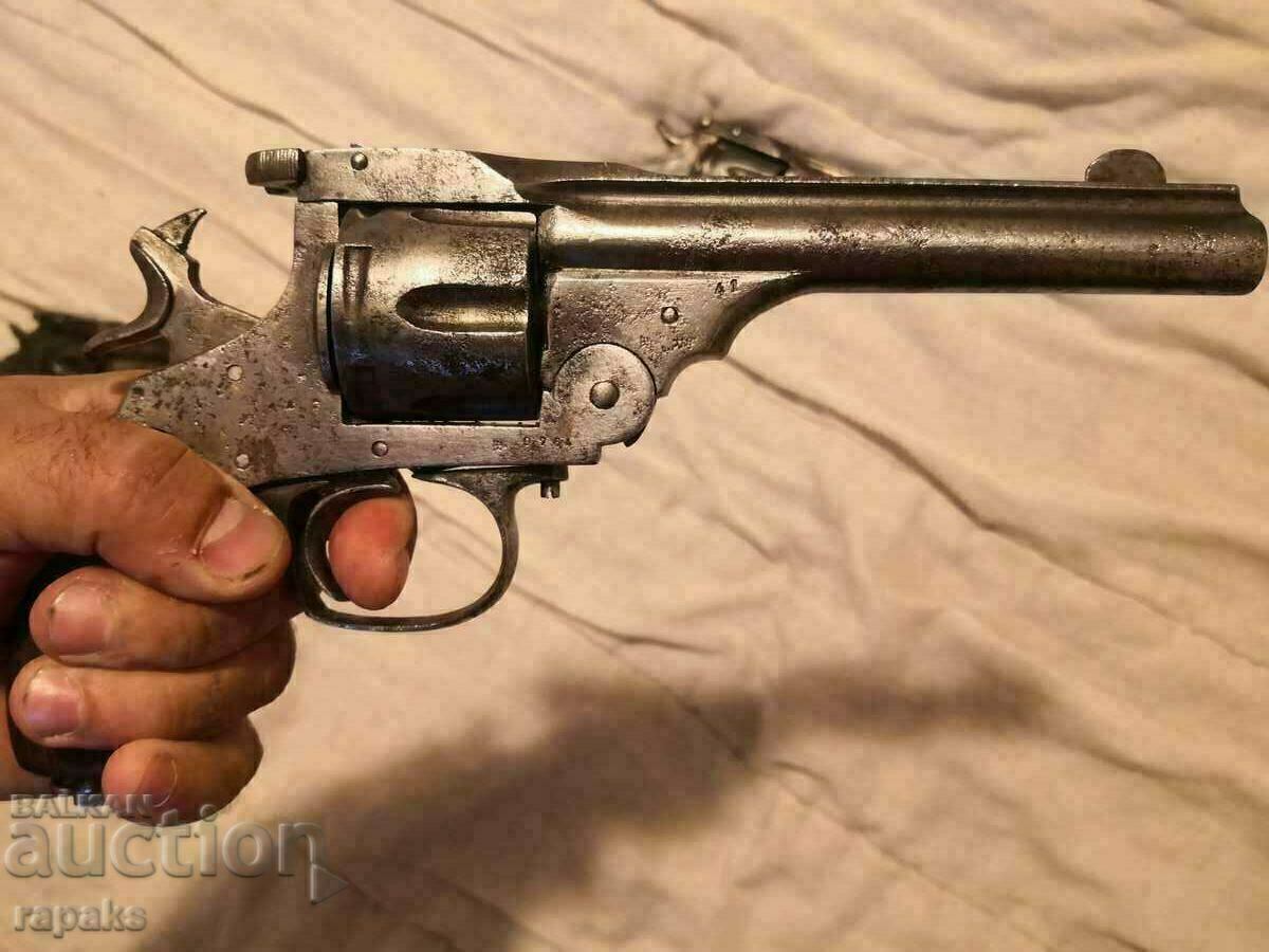 Auction Smith and Wesson revolver. Collectible weapon, pistol Auction Smith and Wesson revolver. Collectible weapon, pistol
