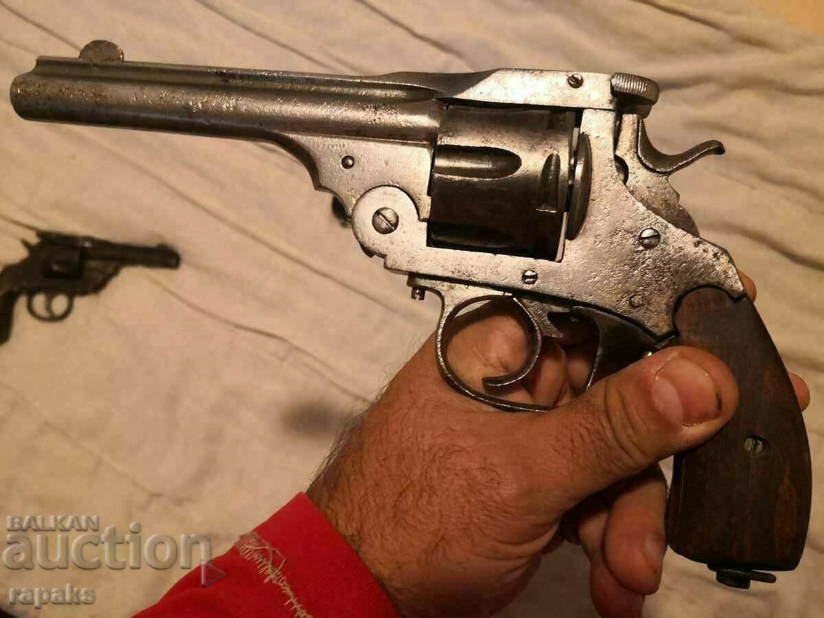 Smith and Wesson revolver. Collectible weapon, pistol