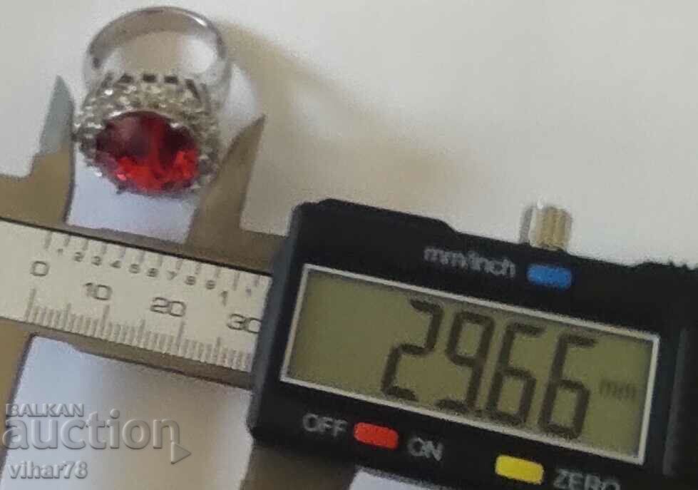 Delivery of SOLID SILVER GARNET RING Delivery of SOLID SILVER GARNET RING