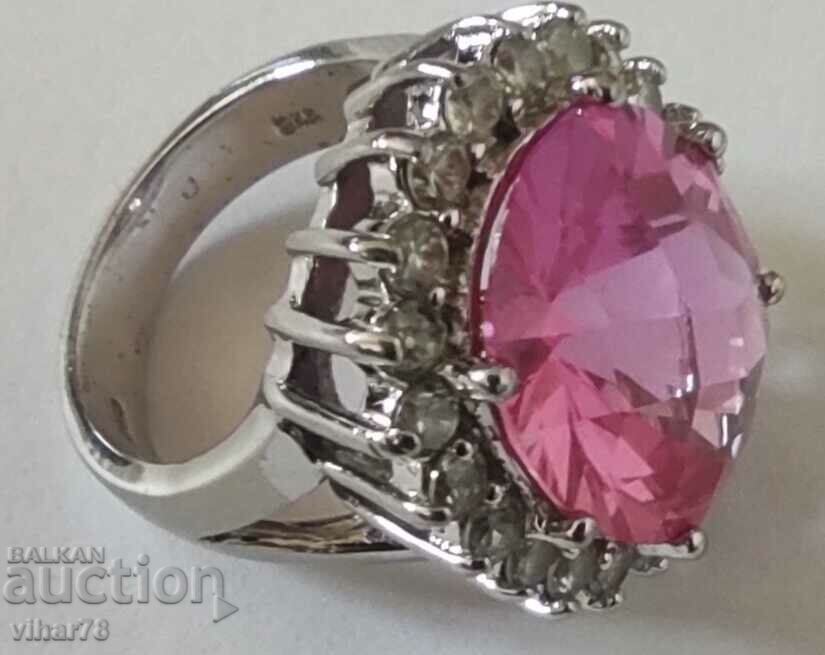 INEL DIN ARGINT CU SAFIR - 5