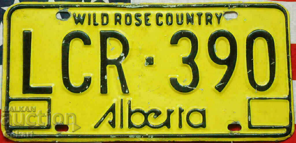 Канадски регистрационен номер Табела ALBERTA