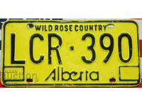 Канадски регистрационен номер Табела ALBERTA