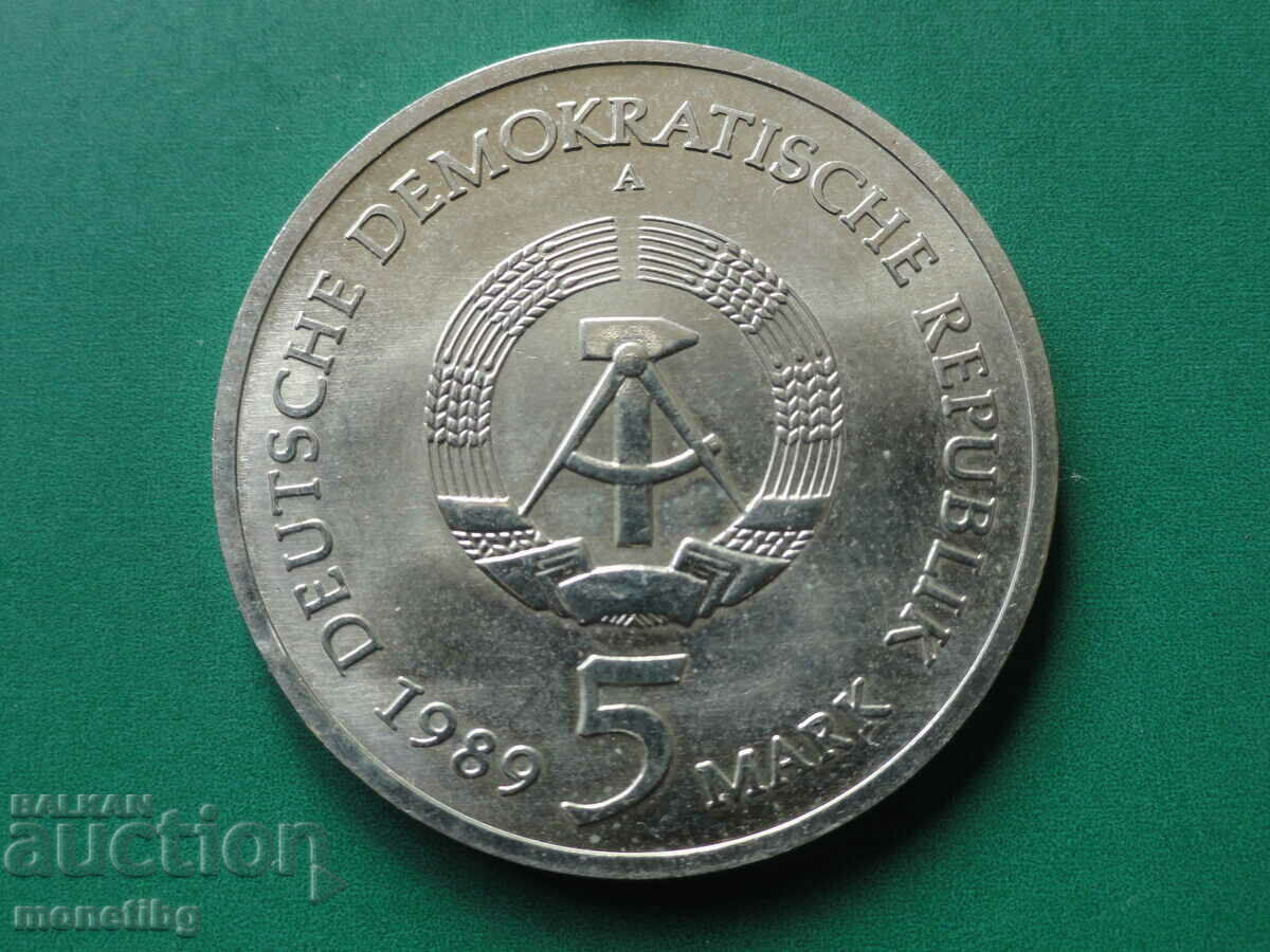 Germany (GDR) 1989 - 5 Mühlhausen stamps - 6 Germany (GDR) 1989 - 5 Mühlhausen stamps - 6