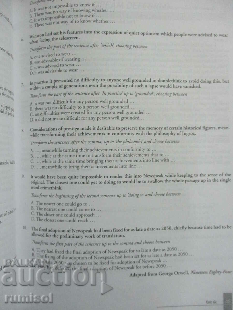 English Through Literature - 12th Grade - Workbook - 5 English Through Literature - 12th Grade - Workbook - 5