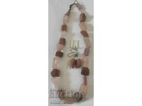 Very beautiful set of tourmaline and pink earrings and necklace