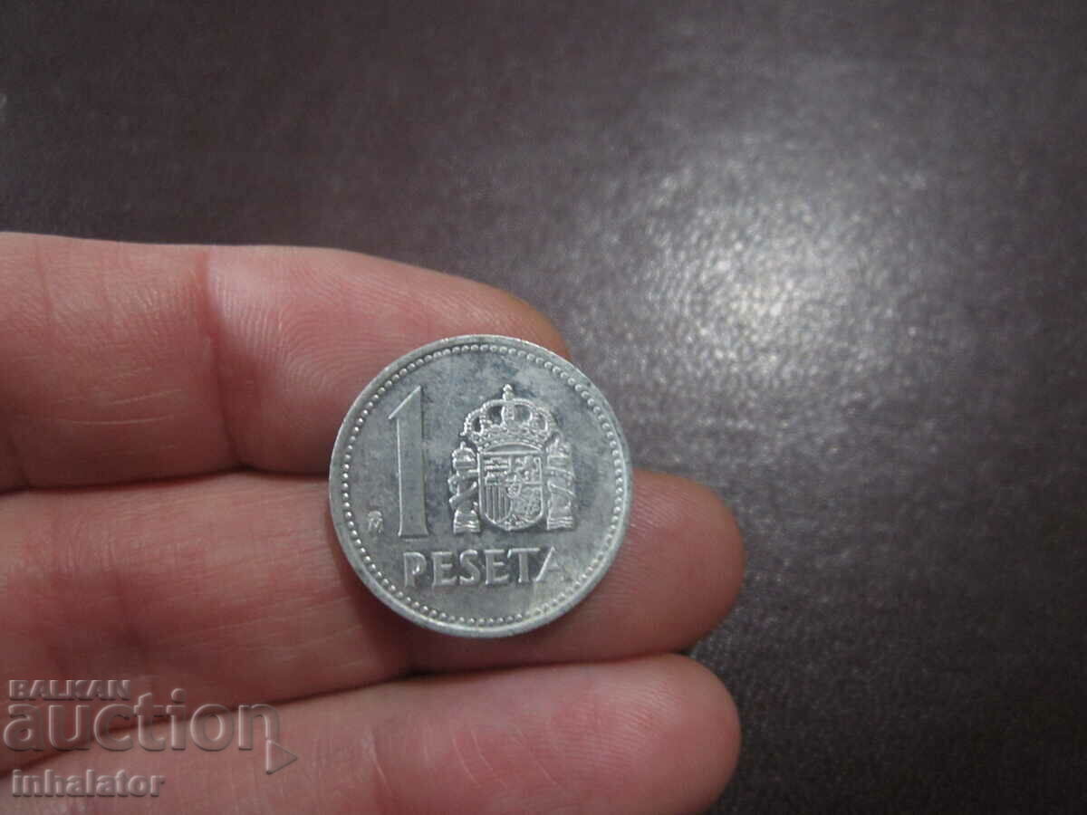 1987 1 Peseta - Juan Carlos - Aluminum