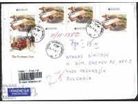 Ταξιδιωμένος φάκελος με γραμματόσημα Europa SEPT 2013 από τη Ρουμανία