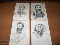 Lot of portraits of Bulgarian revolutionaries