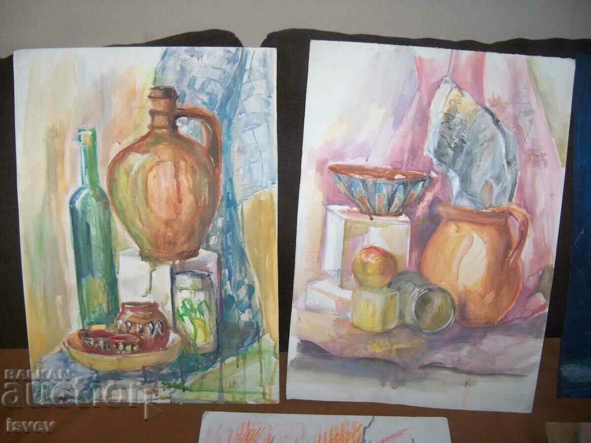 Auction  Lot of 10 large still lifes by hud. Desislava Ilieva